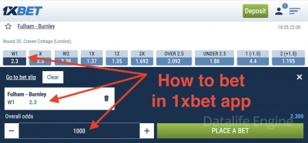 كيف تراهن في تطبيق 1xbet من هاتفك